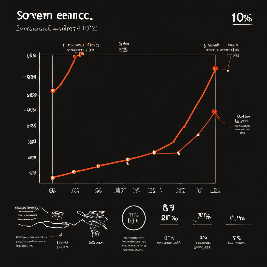 진한 갈색 배경에 아메리카노와 롱 블랙 커피의 가격 차이를 강조하는 단순한 인포그래픽이 나란히 배치된 모습이다.